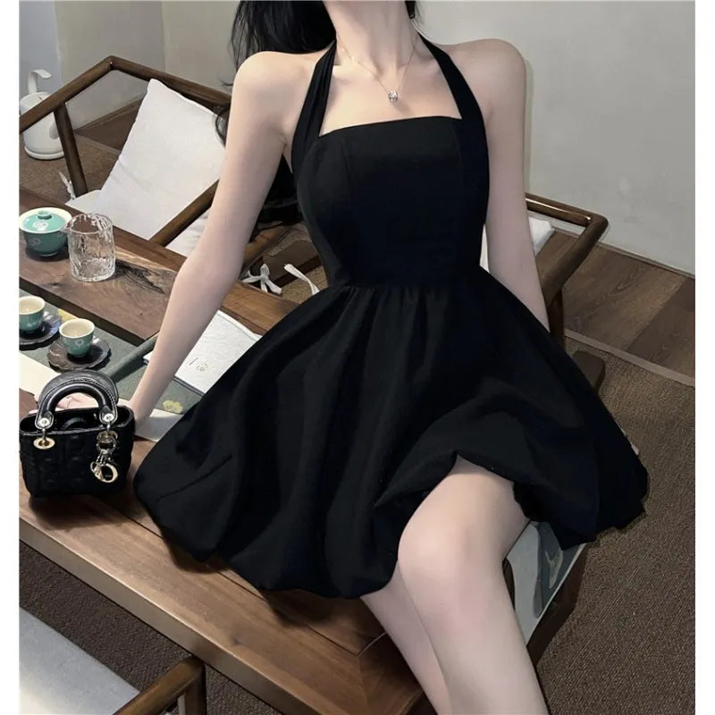 Vestido Sexy negro ajustado de cintura alta, vestidos ajustados, ropa de mujer, vestido de noche sexi, ropa informal de moda, minivestido de fiesta de verano